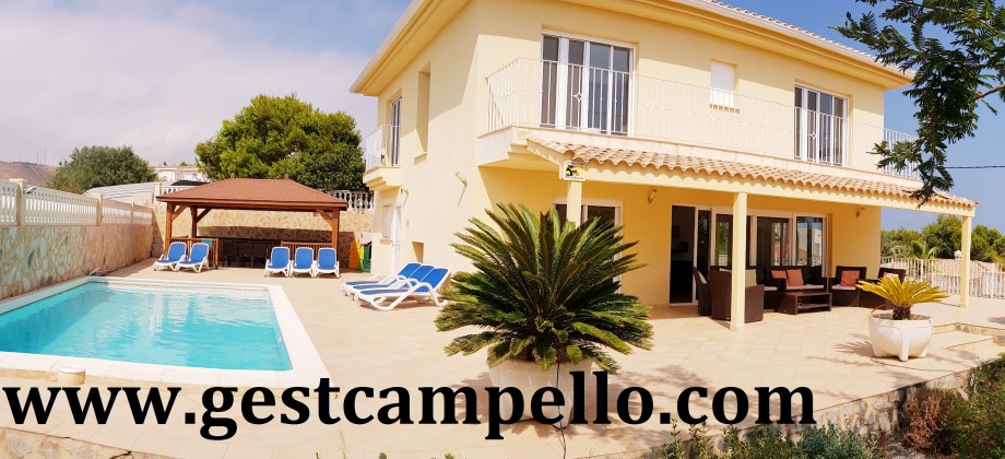 Chalet fantástico con piscina, wifi, air-co. vistas al mar.